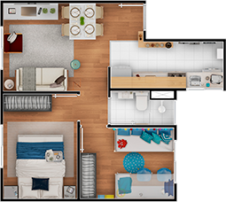 Planta de apartamento | Fique em Casa Própria | Tenda.com