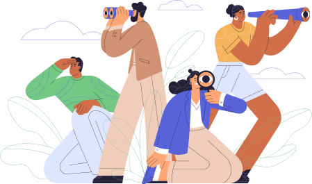 Ilustração de pessoas observando | Apartamentos à venda em Limão | Tenda.com