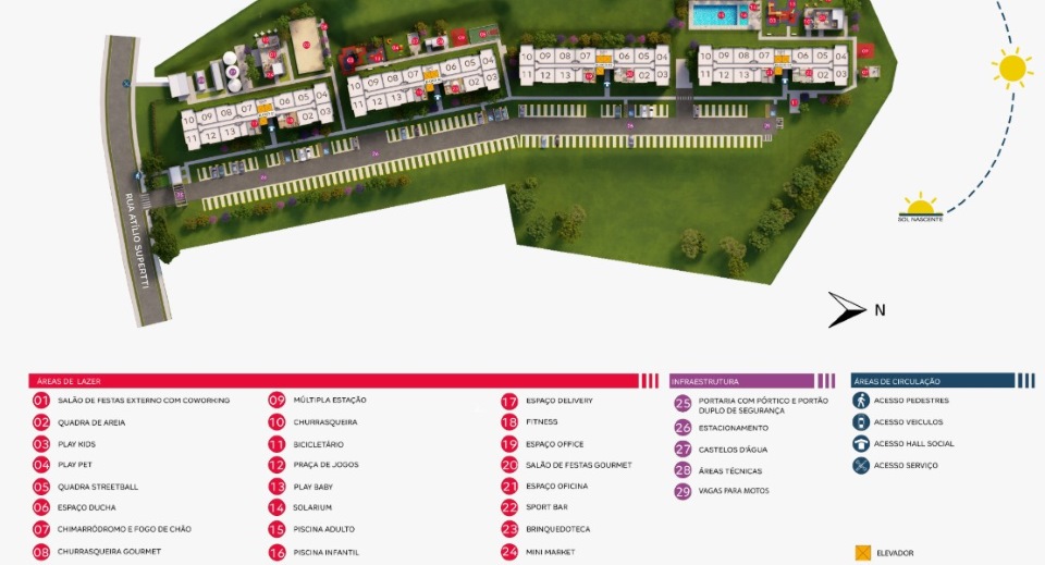 Planta baixa do Elevato Ramos Apartamento Minha Casa Minha Vida | Tenda.com