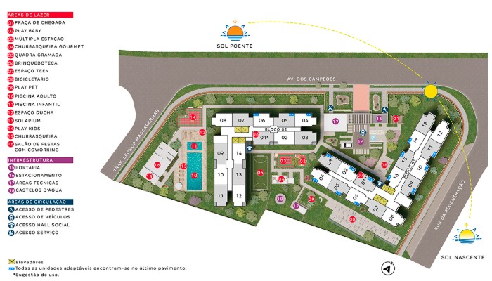 Planta baixa do Elevato Ramos Apartamento Minha Casa Minha Vida | Tenda.com