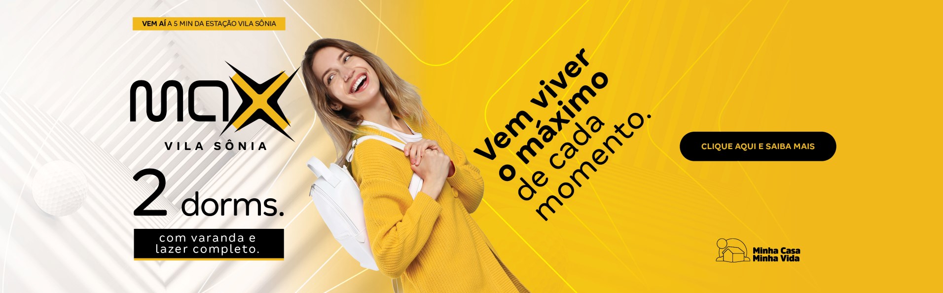 More a 5 minutos da estação Vila Sônia, no próximo lançamento da Construtora Tenda, com 2 quartos e opção de varanda.