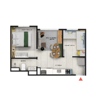 Planta baixa do Alvorada Aricanduva Apartamento Minha Casa Minha Vida | Tenda.com