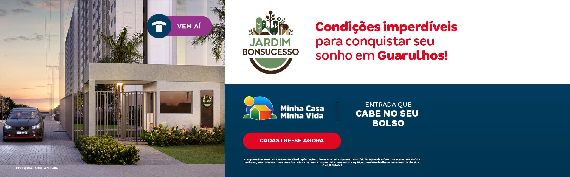 Conheça os apartamentos de 1 e 2 quartos da Construtora Tenda, em Guarulhos - SP | Tenda.com