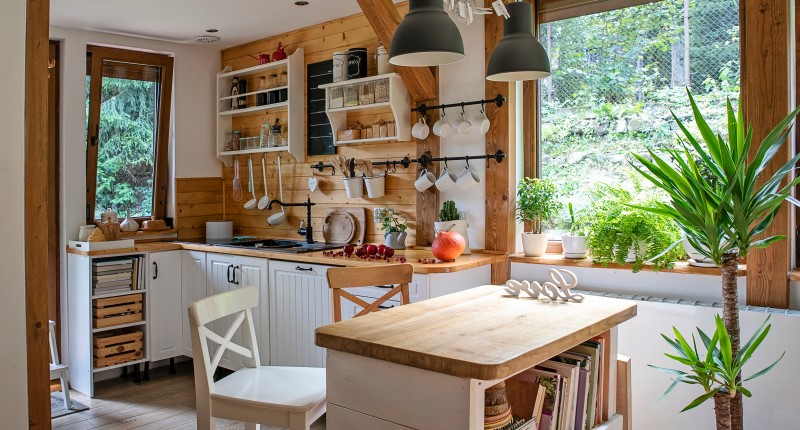 Cozinha com estilo de decoração rústico | Blog da Tenda