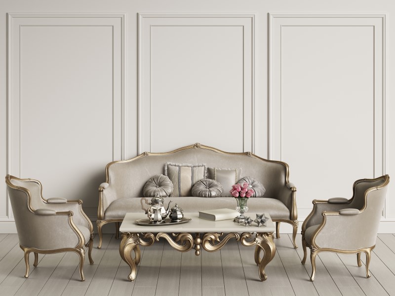 Sala de estar com estilo de decoração clássico | Blog da Tenda