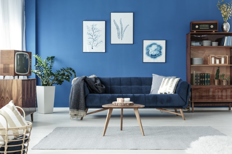 Sala de estar com estilo de decoração vintage | Blog da Tenda
