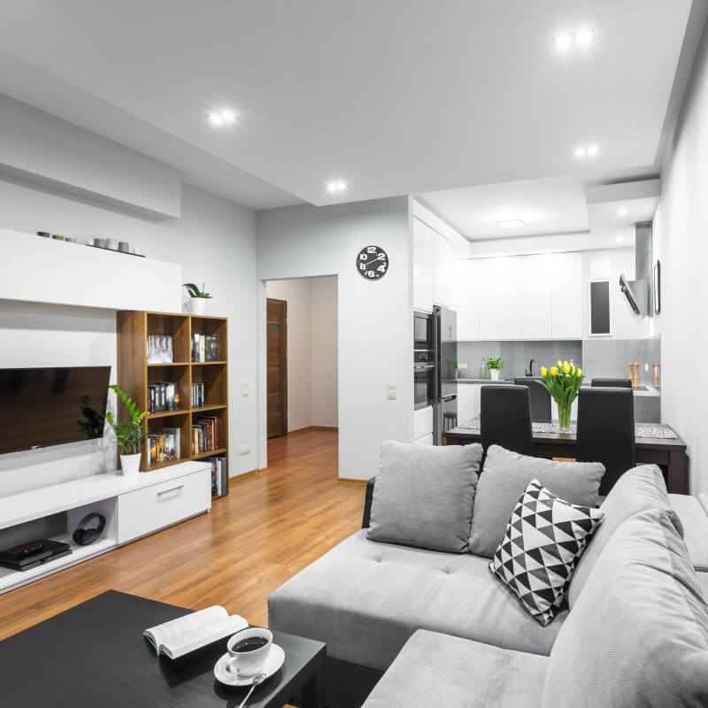 Foto de um apartamento pequeno por dentro | Como decorar um espaço enxuto | Blog da Tenda