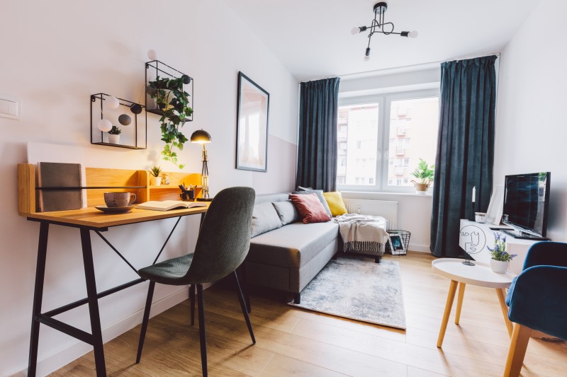 Como decorar um apartamento pequeno | Foto de uma sala de estar de apartamento | Decoração | Blog da Tenda