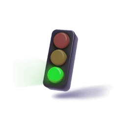 Imagem de um semáforo | Simulador de Financiamento Tenda | Tenda.com